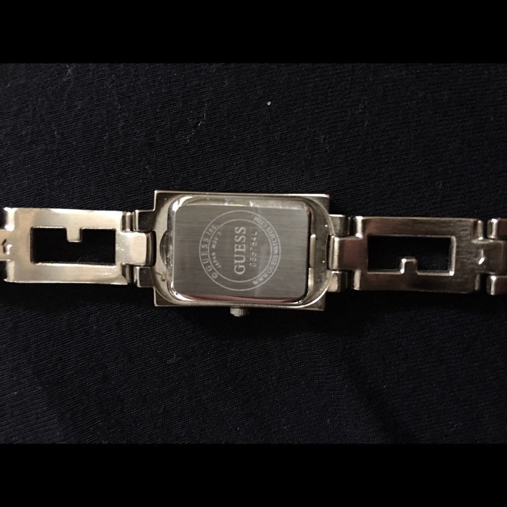 Guess Watch Silver Rectangle thin face & links! - Picture 5 of 9